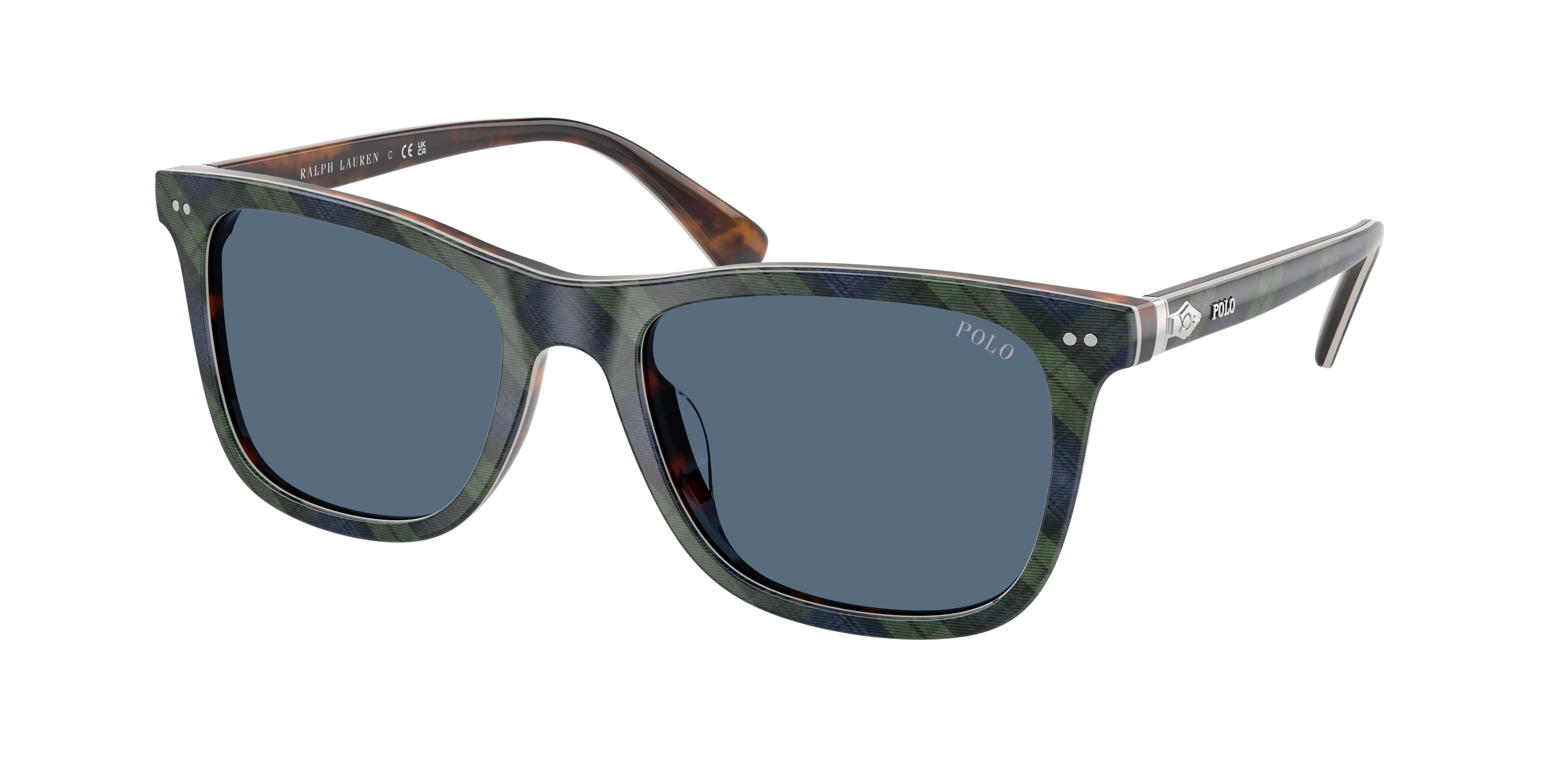 Polo Ralph Lauren Man PH4220U  562180 Sunglasses Acetate Multi-color Blue Squared Normal-image